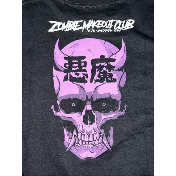 NWT Zombie Makeout Club Black Short Sleeve T Shirt Size Medium - Picture 4 of 4